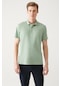 Avva Erkek Su Yeşili Standart Fit Normal Kesim 3 Düğmeli Kıvrılmaz Polo Yaka T-Shirt E001035