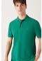 Avva E001004 Serin Tutan Standart Fit Normal Kesim Erkek Polo Yaka T-Shirt - Yeşil
