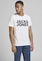 Jack & Jones Bisiklet Yaka Logo Baskili Tisört Corplogo 12151955 3 Beyaz