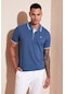 Buratti Erkek Polo T Shirt 5902118 Koyu Mavi-beyaz