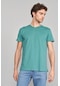 Çetinkaya Mentality 2772 Erkek V Yaka Basic T-shirt Koyu Yeşil %100 Pamuk