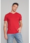 Çetinkaya Mentality 2772v V Yaka Süprem Slim Fit Kırmızı T-shirt