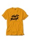 Daft Punk Logo Classic-2 Sarı Tişört-Sarı