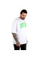 Deepsea Erkek Beyaz Oversize Tişört 2200507-Beyaz