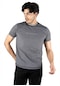 Deepsea Erkek Füme Yakası Ribanalı Nakışlı Tişört