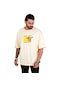 Deepsea Erkek Limon Sarısı Önü Yazı Baskılı Tişört 2200510-Limon Sarısı