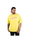Deepsea Erkek Sarı Önü Feelings Yazılı Tişört 2200512-Sarı