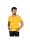Deepsea Sarı Erkek Dar Kesim Basic Tişört 1801131-Sarı