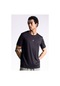 Defacto DeFactoFit Slim Fit Bisiklet Yaka Baskılı Kısa Kollu Sporcu Tişört X6142AZ24SPBK81 Siyah