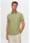 D'S Damat 8Hc14Ort52000 Regular Fit Yeşil Polo Yaka Nakışlı Pamuk Karışımlı T-Shirt