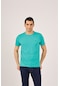 Dufy Açık Yeşil Erkek Slim Fit Bisiklet Yaka Tshirt - 92683