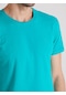 Dufy Mint Yeşili Erkek Slim Fit Bisiklet Yaka Tshirt - 63055