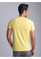 Dufy Sarı Erkek Slim Fit Bisiklet Yaka Tshirt - 62126