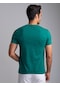 Dufy Zümrüt Yeşili Erkek Slim Fit Bisiklet Yaka Tshirt - 62195