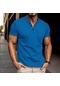 Erkek Yazlık Polo Tişört - Mavi