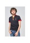 Exc & Handex Yaka Düğmeli T-Shirt 4373235 Lacivert-Lacivert