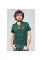 Exc & Handex Yaka Düğmeli T-Shirt 4373235 Yeşil-Yeşil