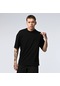 Fifty Color Düz Baskısız Oversize Siyah Erkek Tshirt