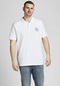 Jack & Jones Polo Yaka Büyük Beden Beyaz Erkek T-Shirt 12205278