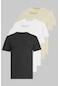 Kozik Standart Fit Erkek T-shirt 5'li Çok Renkli Kzk012