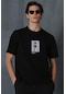 Lufian Erkek Bart Modern Grafik T-Shirt 111020153 Siyah