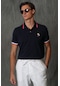 Lufian Erkek Edward Spor Polo T-Shirt 111040129 Lacivertvert