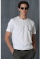 Lufian Erkek Sırıus Modern Grafik T-Shirt 111020169 Beyaz