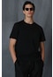Lufian Erkek Sırıus Modern Grafik T-Shirt 111020169 Siyah