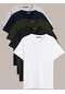 MMetalic Erkek Çok Renkli T- Shirt Regular Fit Rahat Kesim V Yaka (547658110) Haki