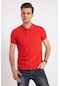 MODAPLAZA Erkek Polo Yaka Pike Tshirt 2127- Kırmızı