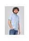 Qwerty Erkek Desenli Polo Yaka T-Shirt 5452418 Mavi-Mavi