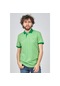 Qwerty Erkek Desenli Polo Yaka T-Shirt 5452418 Yeşil-Yeşil
