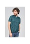 Qwerty Erkek Desenli Polo Yaka T-Shirt 5452604 Yeşil-Yeşil