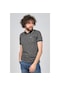 Qwerty Erkek Desenli Slim Fit Polo Yaka T-Shirt 5452198 Siyah-Siyah