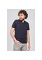 Qwerty Erkek Slim Fit Polo Yaka T-Shirt 5451436 Lacivert-Lacivert