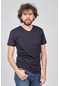 Qwerty Erkek Slim Fit V Yaka T-shirt 54511102 Lacivert