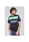 Tony Montana Erkek Blok Desenli Polo Yaka T-Shirt 3182005 Lacivert-Lacivert