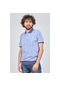 Tony Montana Erkek Desenli Polo Yaka T-Shirt 3182230 Mavi-Mavi