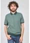 Tony Montana Erkek Desenli Polo Yaka T-Shirt 3182233 Koyu Yeşil