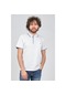 Tony Montana Erkek Şerit Detaylı Polo Yaka T-Shirt 3181403 Beyaz-Beyaz