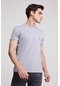 Twn Slim Fit Gri Düz Örgü Pamuklu T-Shirt 0Ec148551753M