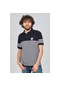 Uztex Erkek Çizgi Detaylı Polo Yaka T-Shirt 0711330 Lacivert-Lacivert