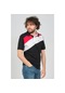Uztex Erkek Slim Fit Polo Yaka T-Shirt 07100364 Siyah-Kırmızı-Kırmızı