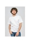 Uztex Erkek V Yaka T-Shirt 07103016 Beyaz-Beyaz
