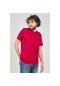 Uztex Erkek V Yaka T-Shirt 07103016 Kırmızı-Kırmızı