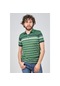 Wellalux Erkek Çizgili Polo Yaka T-Shirt 593173204 Yeşil-Yeşil