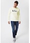 Lee Cooper Zayne Erkek O Yaka U.Kol T-Shirt Ekru-15368