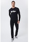 Lee Cooper Zayne Erkek O Yaka U.Kol T-Shirt Siyah-15363