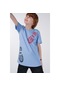 Brz Kids Baskılı Erkek Çocuk Kısa Kollu T-Shirt Mavi