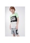 Brz Kids Kontrast Renkli Baskılı Erkek Çocuk Kısa Kollu T-Shirt Çok Renkli